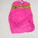 BMJL Womens High Waisted Bikini Sets Mesh Swim Skirt Tummy Control Swimsuits Color Block Bathing Suit 2025 (Small, Hot Pink)