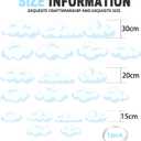 20 Pcs Clouds Decoration Fake Cloud Hanging Banner White Cloud Theme Decoration Background for Birthday Favors Room Ceiling Decor Supplies, 30 cm, 20 cm, 15 cm