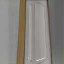 11.1 inch Long Rectangle White Ceramic Succulent Planter Pots with Ceramic Saucers/Mini Flower Plant Containers wPlant Window Boxes for Office/Home, (2 pcs Rectangle Pot)