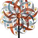 DREAMYSOUL Large Wind Spinner Outdoor, 20 Inches Dia Vintage Metal Windmills, Kinetic Wind Spinners & Sculpture for Yard and Garden