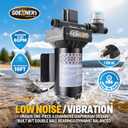 [Upgraded Version] 110V AC Fresh Water Pump, 6GPM 70 PSI Self-Priming Diaphragm Water Pump with Power Plug, Pressure Switch, Brass Connector and Strainer, for Kitchen Bathroom Garden Hose