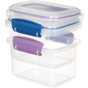 2 Food Storage Sistema, One No Lid