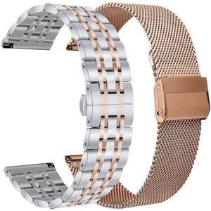 KOREDA for Samsung Galaxy Watch 7 6 5 4 FE 40mm 44mm/Galaxy Watch 5 Pro 45mm/Watch 6 4 Classic 42mm 46mm 43mm 47mm Bands, 20mm Stainless Steel Metal Band (Rose Gold+Silver/Rose Gold) KOREDA for Samsung Galaxy Watch 7 6 5 4 FE 40mm 44mm/Galaxy Watch 5 Pro 45mm/Watch 6 4 Classic 42mm 46mm 43mm 47mm Bands, 20mm Stainless Steel Metal Band (Rose Gold+Silver/Rose Gold)