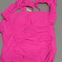 SPORLIKE Women One Piece Swimsuit Ruffle Adjustable Straps Bathing Suit Tummy Control Monokini, Large