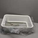 Stainless Steel Cat Litter Box with Lid,XL,19.7” L x 13.8” W x 11.8”H Deep,Large Metal Litter Box with High Side,for Small and Large Cats,Anti-Leakage Non-Sticky Easy Cleaning Include Litter Scoop