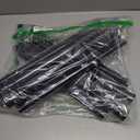 4 Pack Black Tension Curtain Rod 30 to 64 Inch,Adjustable Curtain Rod,Shower Tension Curtain Rod No Drilling,7/8" Spring Curtain Rods for Windows Closet Doorway Door