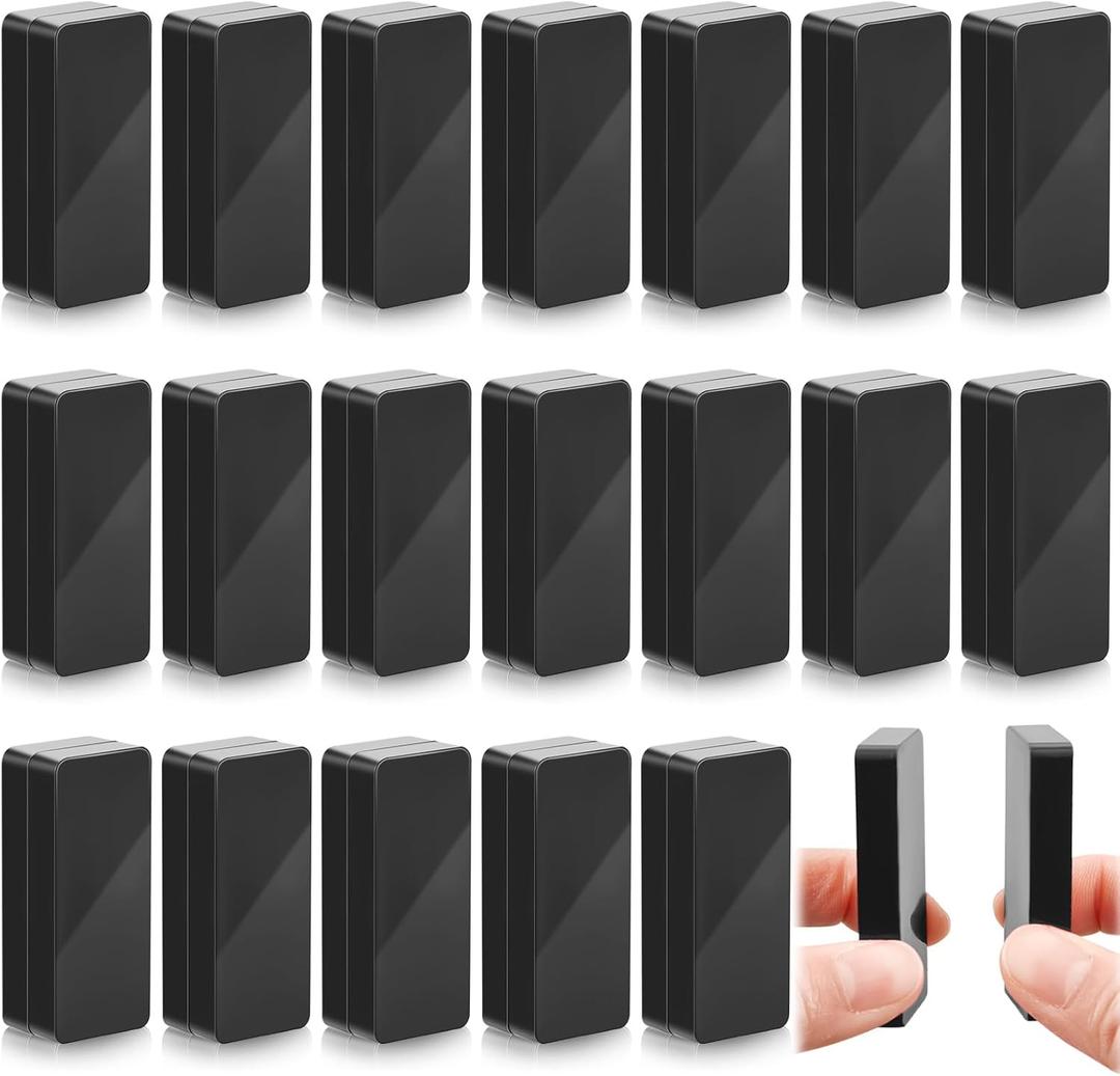 40 Pieces Outdoor Curtain Weights Waterproof Magnetic Drapery Weights for Home Decor Bathroom, Shower, Liner, Flags Tablecloth to Stop Wind (Black)