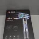 Hair Dryer, 160000 RPM High-Speed Ionic Low Noise Blow Dryer with Brushless Motor for Fast Drying, Thermo-Control Quiet Hair-Dryer with Diffuser and Nozzle for Home Travel Salon (Sliver)