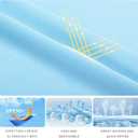 Women's Standard V-Neck UPF 50+ Long Sleeve Swim Rash Guard Shirt (Blue, S)