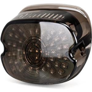 Anki HappiGo ANKIA 60-LED 12V Motorcycle Tail Light Brake Turn Signal Lamp License Plate Light for 2002-2010 FXST Models Harley Davidson Dyna Sportster 1200 883