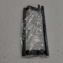 Mosuch Stainless Steel Over Door Towel Rack Bar Holders for Universal Fit on Over Cabinet Cupboard Doors 2 Pack (Black)