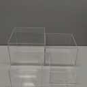 Geelin 6 Pack Acrylic Risers for Display Acrylic Cube Boxes Risers Display Stands with Hollow Bottoms Decorative Stand for Jewelry Candy Table Decor 6 Sizes(Clear)