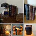 Guichifun Decorative Books Home Decor Clearance - Resin Retro Classical Fake Books Faux Books Decoration Fall Decor Gifts for Men Coffee Table Shelf Decor for Living Room Decor 5.5 * 4.5 * 7.5 Inch