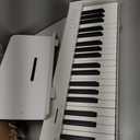 Carina 88 Key Piano Keyboard with Semi-Weighted Keys Portable Piano, 128 Tones, Speakers, USB-MIDI, Carry-Bag, Sustain Pedal, Electric Keyboard Piano for Beginners, (White)