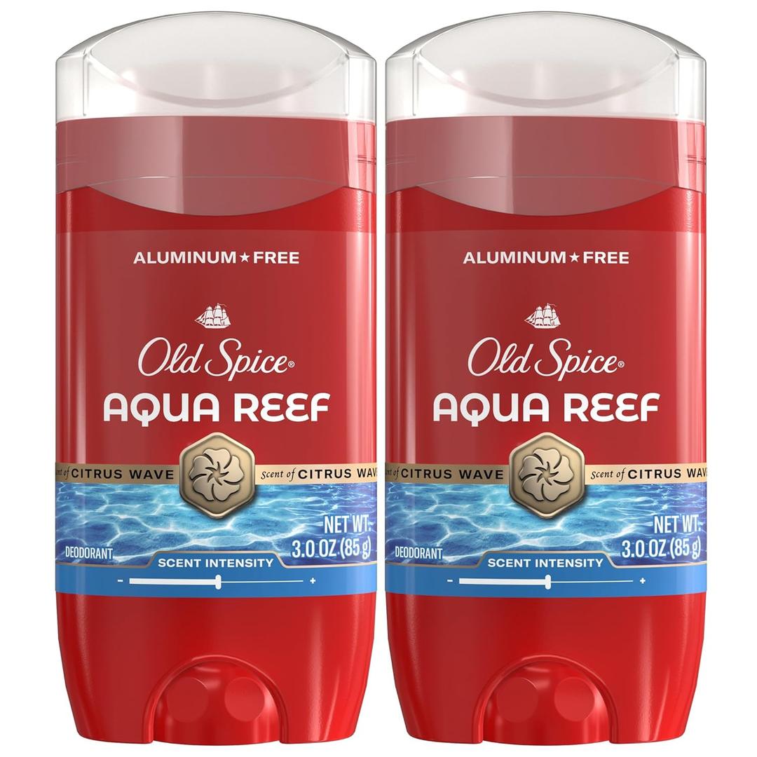Old Spice Aluminum Free Deodorant for Men, 24/7 Odor Protection, 24/7 Freshness & Lasting Scent, Goes on Clean, 3.0 oz (Pack of 2)