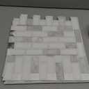 Thick Peel and Stick Backsplash Tile Self Adhesive Wall Tiles Marble for Kitchen 12"x12" (10-Sheet,Grey White)