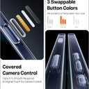 TORRAS for iPhone 17 Pro Case, Beyond Military-Grade Protection, Camera Control Button, DIY Buttons, Slim Thin Shockproof Hard Back Anti-Yellowing Anti-Scratch Phone case for iPhone 17 Pro, Clear