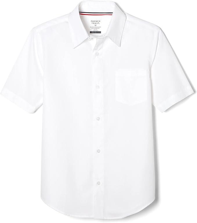 2 French Toast Boys' Shorts Sleeve Classic Poplin Dress Shirts (Standard & Husky)
Size 6