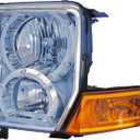 Dorman 1592172 Driver Side Headlight Assembly Compatible with Select Jeep Models (Black)