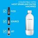 Sodastream Dishwasher Safe 1L Classic DWS Carbonating Bottle White (twinpack), Pack of 2
