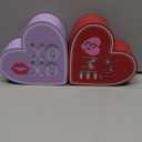 Led Heart Table Decor Red 4.8 inch 2 Pack