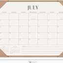 Jotsome Desk Calendar 2026-2027 with Desktop Mat, Desk Pad Calendar From Now to June 2027 14x10.5 inch, Desk Blotter Calendar for Home Office and School, Easy Planning, Gift for the Holidays, Apricot