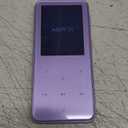 AGPTEK 64GB MP3 Player with Bluetooth, M3 2.4 inch Music Player with Speaker and FM Radio, Touch Buttons, Supports Up to 128GB(Purple)