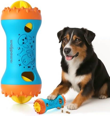WAGPAWS Dog Puzzle Toy Slow Feeder for Small To Mideum Dogs, Interactive Dog Chew Toy for Boredom, Brain Engaging Adjustable Treat Dispensing Dog Cat Toys Gift with Scent Release Holes Dishwasher Safe