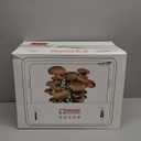 FVPJUXSG Smart Mushroom Monotub Grow Kit,with Grow Light Automatic Humidification & Exhaust Indoor Mushroom Growing Box Temperature Display Fresh Air System