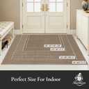 Dirt Trapper Door Mat 20"x 32", Non Slip Washable Doormat, Beige