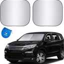 EzyShade Windshield Sun Shade with Shield-X Reflective Technology. See Vehicle Size-Chart. Foldable Car Sunshade for Front Windshield Window Car SUV Van Truck. Sun Visor Heat Shield. Max (L) Size