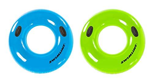 Swimline 48'' Suntanner Inflatable Pool Ring | Classic 1 Pack Floating Tube for Relaxing | Color May Vary