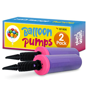 Balloon Pump Hand Held, Inflator Air Pump for Balloons - 4Way Dual Action, 4Pack: Friends can Help - Easy to Use, Sturdy Ballon Inflator Pump