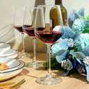 Wine Glasses Set of 12, 12oz Clear Red/White Wine Cup, Long Stem Wine Glasses for Party, Wedding and Home