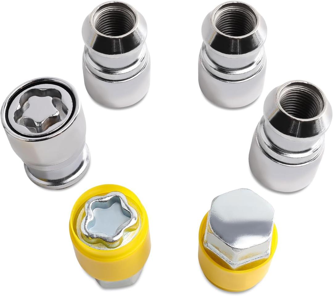 Wheel Lock Lug Nut kit M14 x 1.5 Anti Theft, for F-150 F-250 F-350 Expedition & Land Cruiser LX570 Tundra & Ram 1500 2500 3500 & Avalanche Silverado, Sierra 1500 Yukon Grand Cherokee & More Model