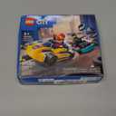 LEGO City Go-Karts and Race Drivers Toy Playset, 2 Driver Minifigures, Racing Vehicle Car Toy, Fun Race Car Toy Gift for Kids Aged 5 and Up, 60400