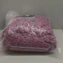 Chunky Knit Throw Blanket 50"X 60", 100% Handmade with Soft Chenille Yarn, 4.4lbs Thick Cable Knitted Blankets, Large Rope Knot Crochet Throws for Couch Sofa Bed Home Decor, Purple