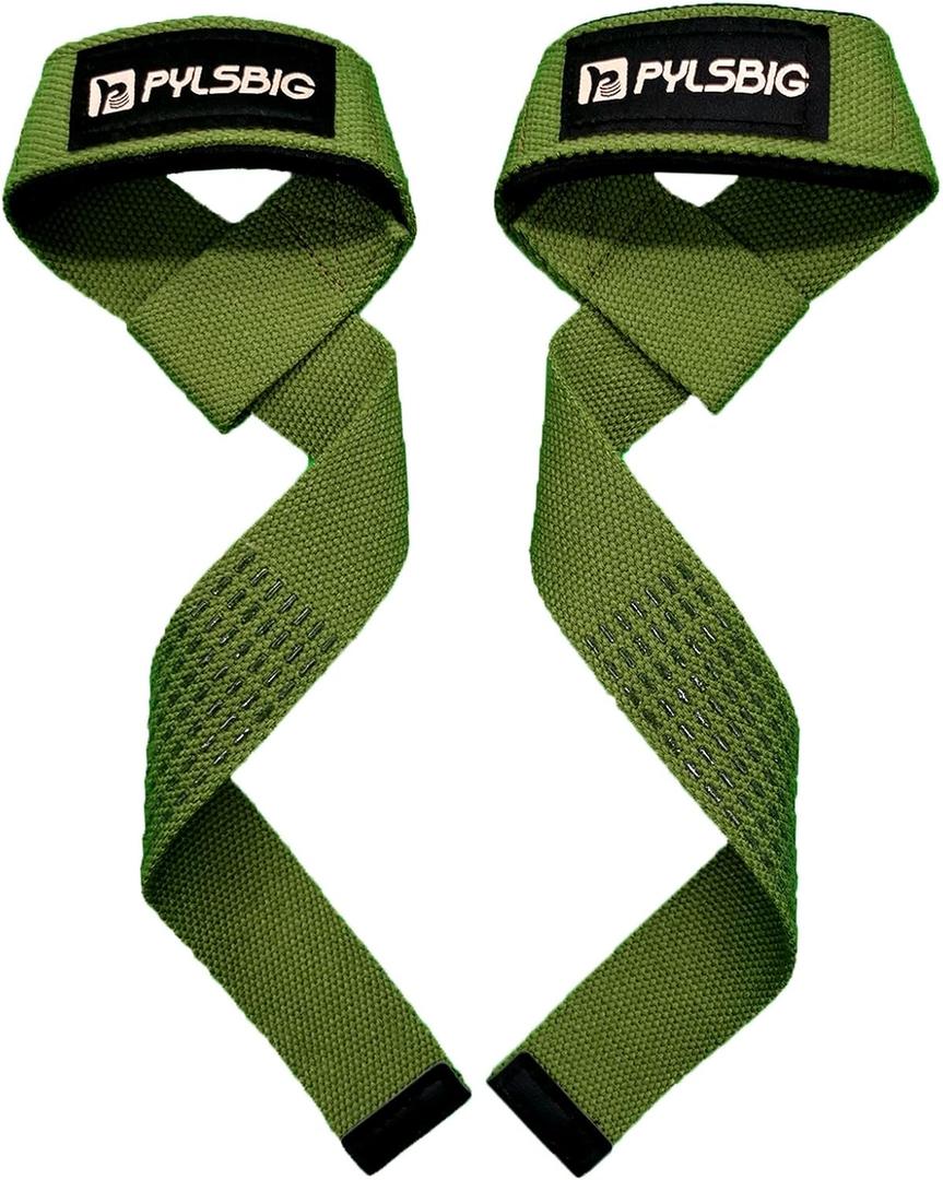 Lifting Straps, wrist straps for weightlifting, workout, Bodybuilding, Powerlifting & Deadlift -With 5mm Neoprene Pads & Anti-Slip Silicone -Extra Wrist Support for Weight lifting Men & Women