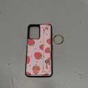 Petitian for Moto G Play 2024 Case with Wallet - Women Girls Cute Girly Aesthetic Unique Design Leather Credit Card Holder Cardholder Stand Wristband for Motorola G Play 2024, Strawberry