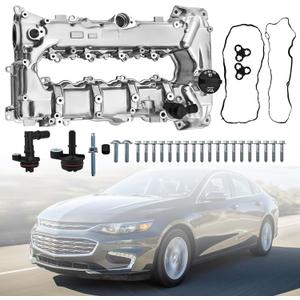 25204723 Aluminum Engine Valve Cover Kit Compatible with Chevy Malibu Cruze Trax and Fits for Buick Encore 2016-2022 1.4L 1.5L Replace# 74314ZFMP 98MC22G 12636177