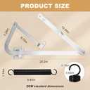 55-2 Attic Ladder Hinge Arms with Springs,Compatible with Werner Mk5, WU2210, W2208, W2210, Suitable for Werner Attic Ladders Manufactured After 2010, Heavy Duty Thick Galvanized Material