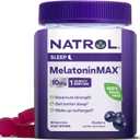 Natrol MelatoninMax, Sleep Gummies for Adults, Blueberry Flavor, 10 mg, 80 Count, Up to an 80 Day Supply (Pack of 12) (EXP 05/06/26)