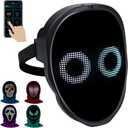 Shining App Mask Programmable LED Face Mask App Control Rechargeable  
