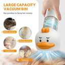 Cat Dog Grooming Vacuum Kit with Brush, Low-Noise Pet Hair Shedding Trimming Grooming for Indoor Cats Dogs, 4 in 1 Pet Vacuuming Groomer for Long or Short Haired Kitten Accessories(White)