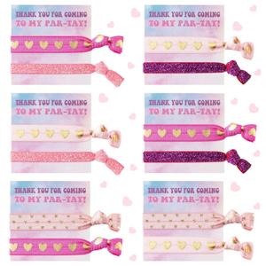 Thanks Colorful Elastic Hair Bands - 30Pcs Summer Y2K Stargazer Girl Dresses Up With Elastic Headband Hair Accessories Birthday Holiday Party Favor Wrist Decor Gifts for Fans Girls