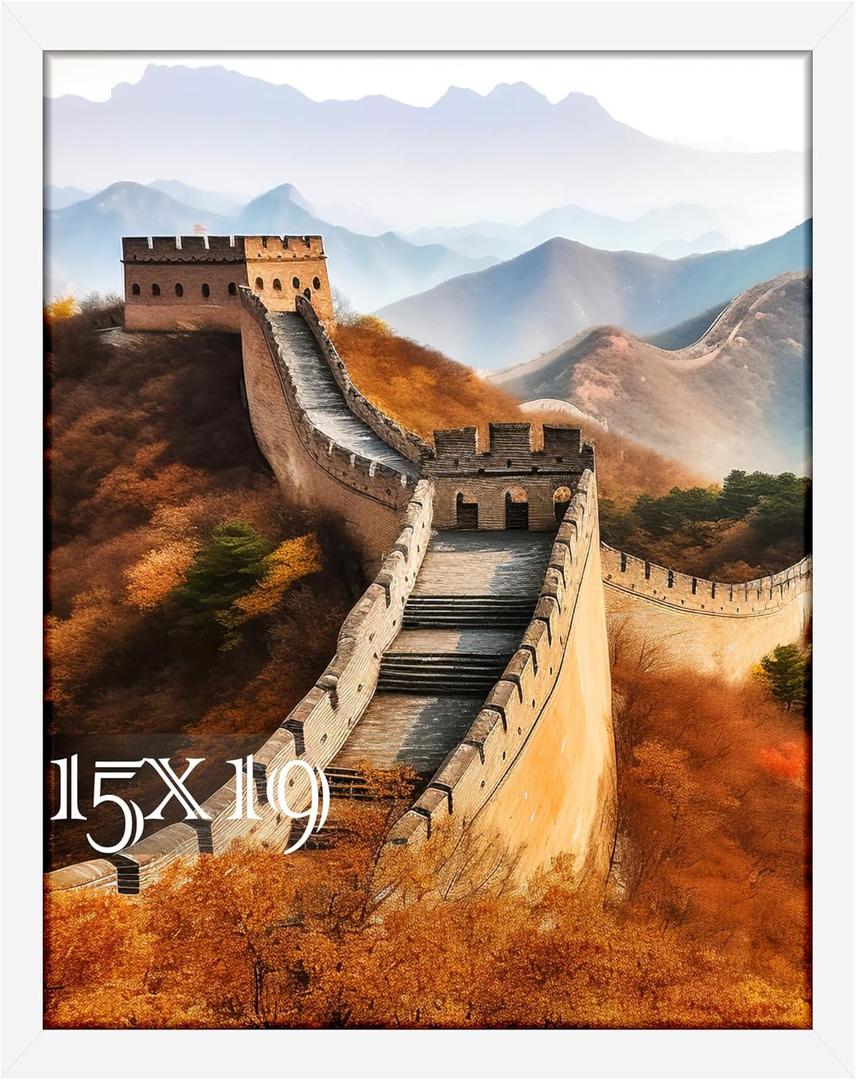 Picrit 15x19 Picture Frame, Photo Frame for Wall Mounting Display, White