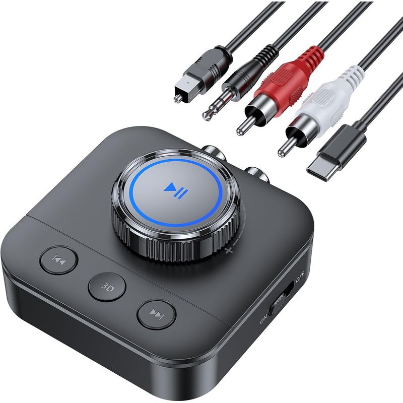 Bluetooth 5.3 Receiver for Home Stereo, RCA Bluetooth Adapter for 3D ...