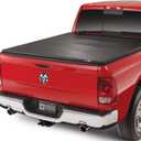 American Tonneau Company 66207 Soft Tri-fold Tonneau Cover - fits Dakota Crew Cab 2005-11 (5ft 3in bed) without rail system, Raider 2006-08 (5ft 3in bed) without rail system