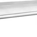 HARDURA Stainless Steel Shelf 12" x 24", 210lb Commercial Shelves Wall Mount Metal Shelving with Backsplash and Brackets for Kitchen, Restaurant, Laundry Room and Home