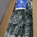 7.5 FT Pre-lit Snow Flocked Christmas Tree Spruce with Remote Control, 350 Warm White Multi-Color Changing LED Lights, Artificial Hinged/Feel Real/Realistic for Home, Dual Color LED